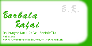 borbala rafai business card